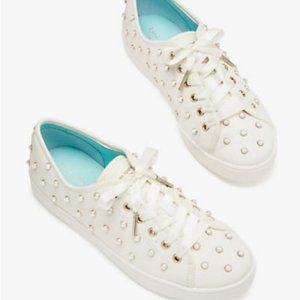 Kate Spade Match Pearl Sneakers White